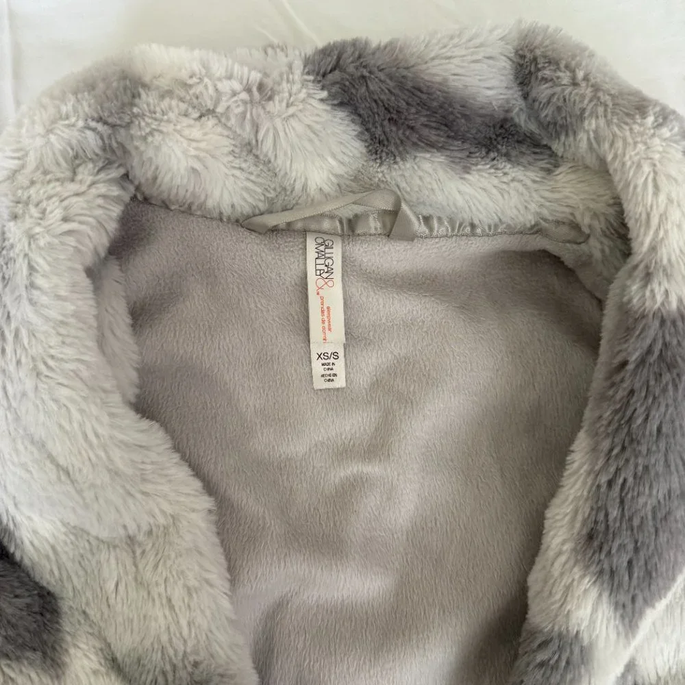 Target Winter Home Long Robe - White/Grey - Picture 7 of 13